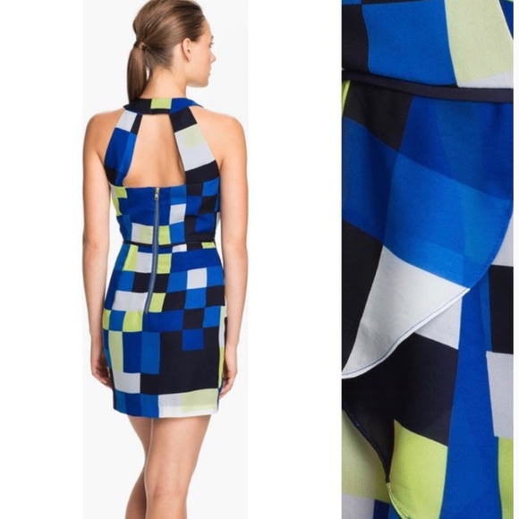 Milly Rectangle Print Anita Cascade Dress size 0 - Picture 7 of 10